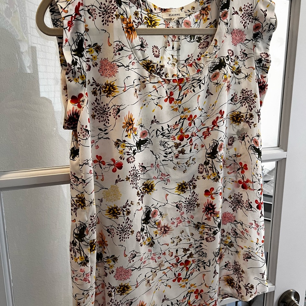 Floral Women's Blouse 3 Shirt Bundle Small
